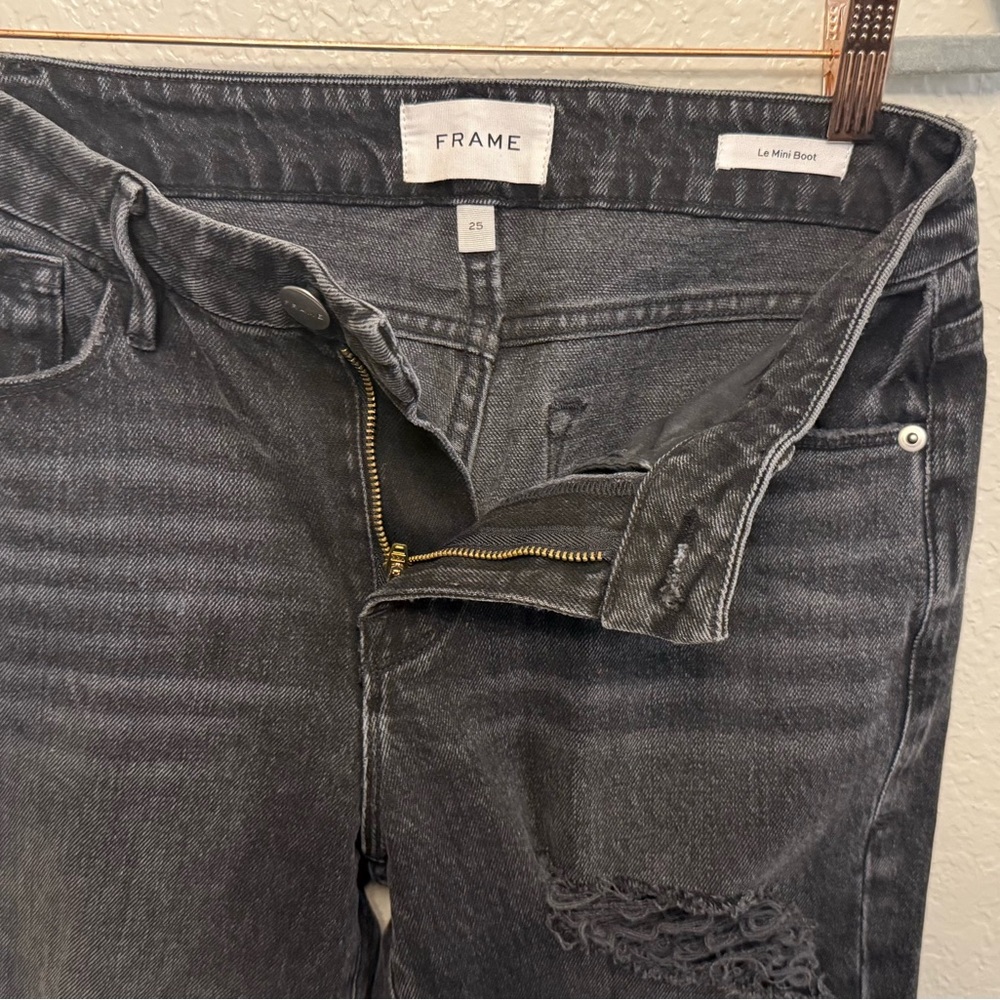Frame Denim Women's Straight Leg Jeans - Black